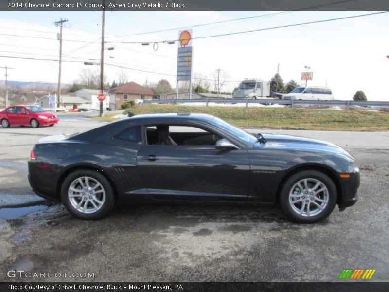 Ashen Gray Metallic / Black 2014 Chevrolet Camaro LS Coupe