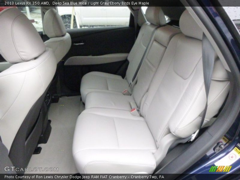 Deep Sea Blue Mica / Light Gray/Ebony Birds Eye Maple 2013 Lexus RX 350 AWD