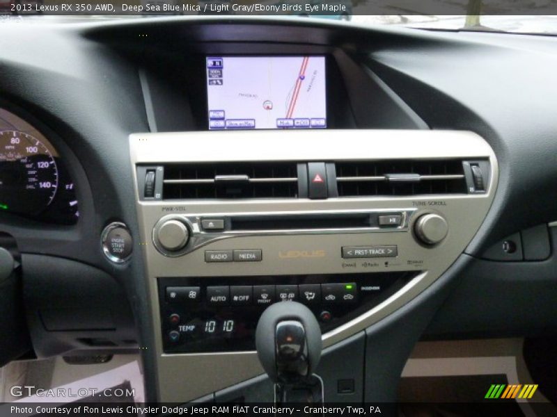 Deep Sea Blue Mica / Light Gray/Ebony Birds Eye Maple 2013 Lexus RX 350 AWD