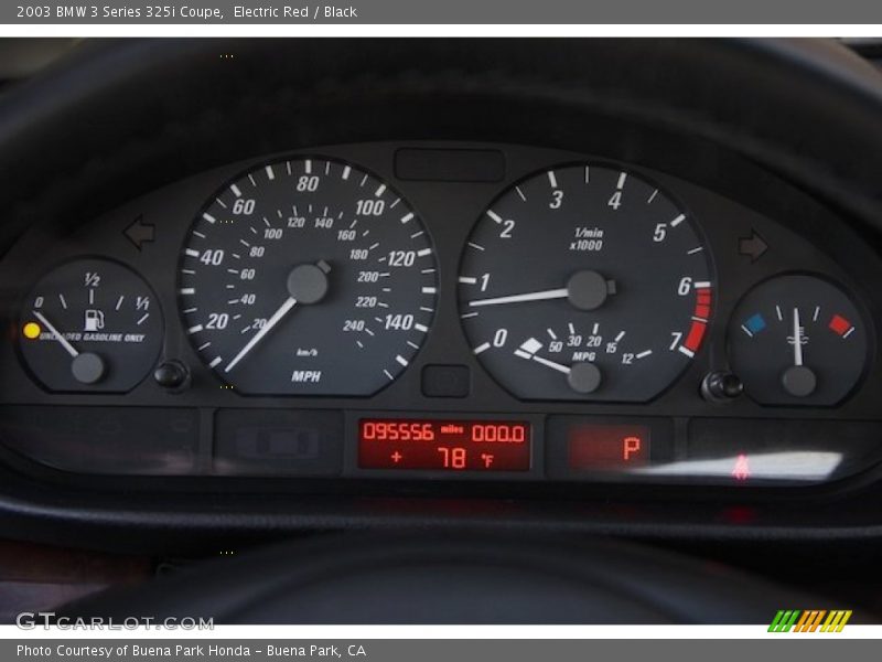  2003 3 Series 325i Coupe 325i Coupe Gauges