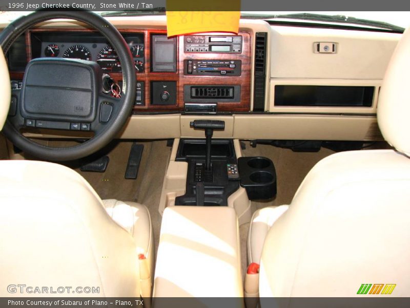 Stone White / Tan 1996 Jeep Cherokee Country