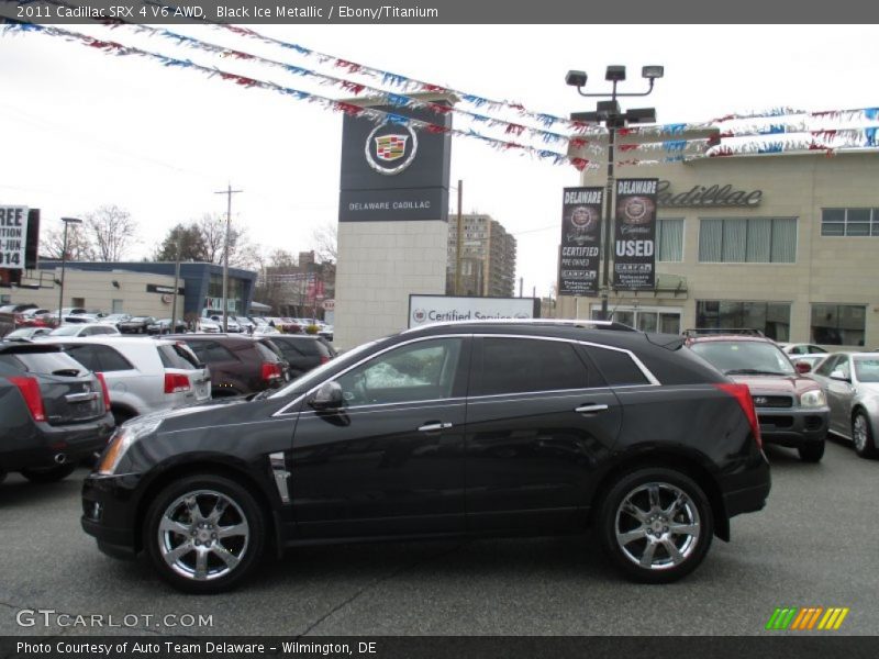 Black Ice Metallic / Ebony/Titanium 2011 Cadillac SRX 4 V6 AWD