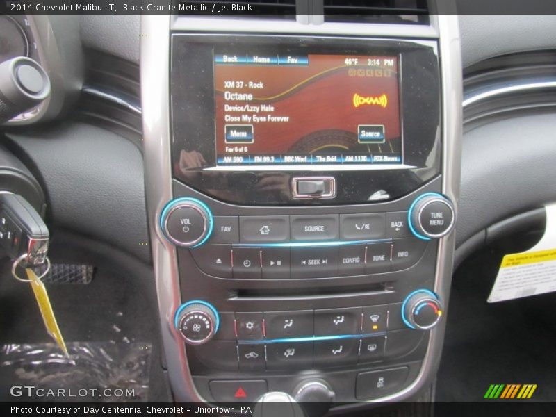 Black Granite Metallic / Jet Black 2014 Chevrolet Malibu LT