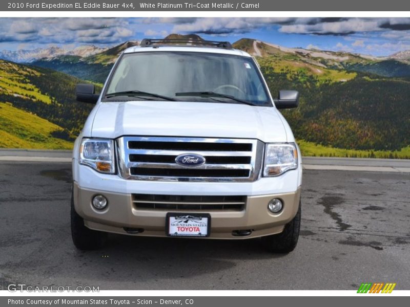 White Platinum Tri-Coat Metallic / Camel 2010 Ford Expedition EL Eddie Bauer 4x4