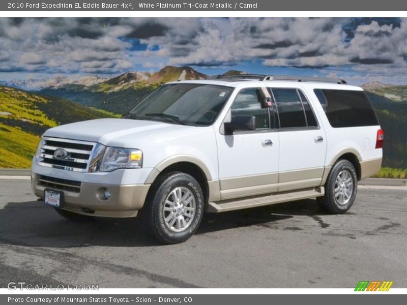 White Platinum Tri-Coat Metallic / Camel 2010 Ford Expedition EL Eddie Bauer 4x4