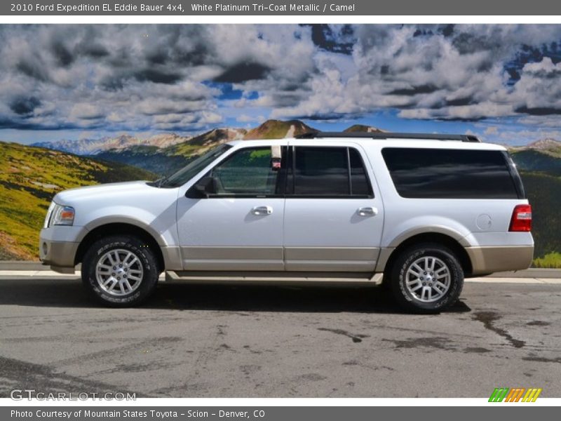 White Platinum Tri-Coat Metallic / Camel 2010 Ford Expedition EL Eddie Bauer 4x4