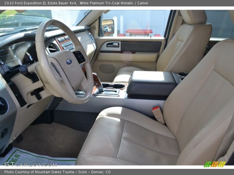 White Platinum Tri-Coat Metallic / Camel 2010 Ford Expedition EL Eddie Bauer 4x4