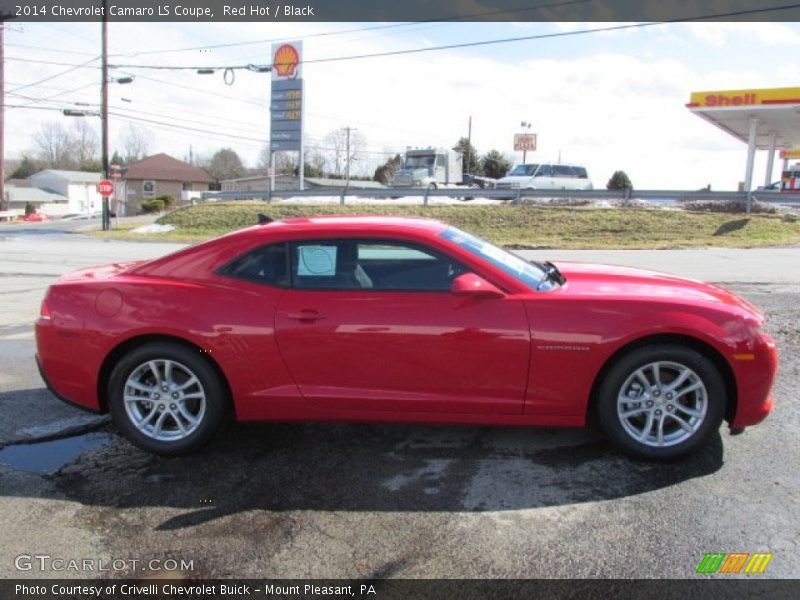 Red Hot / Black 2014 Chevrolet Camaro LS Coupe