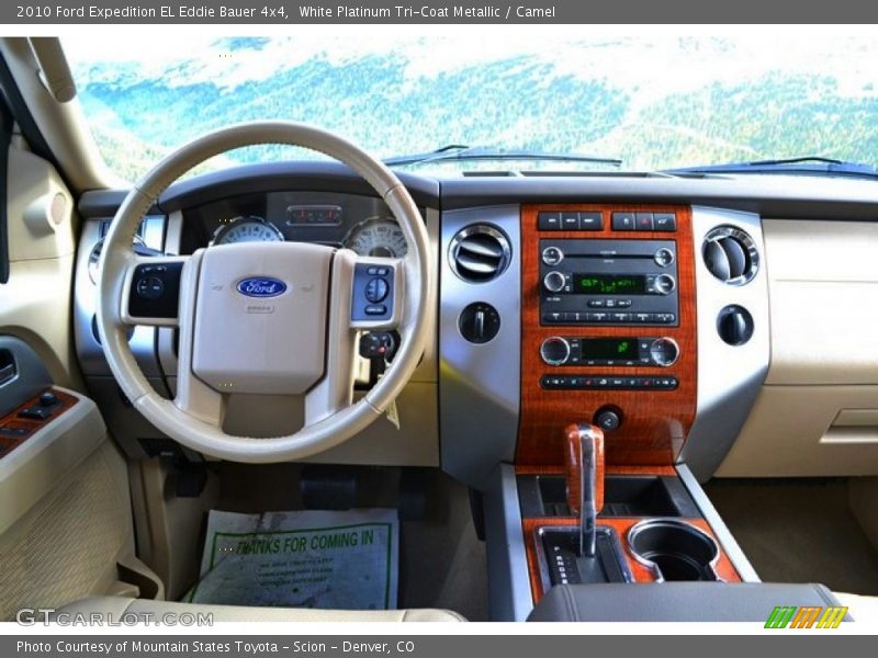 White Platinum Tri-Coat Metallic / Camel 2010 Ford Expedition EL Eddie Bauer 4x4