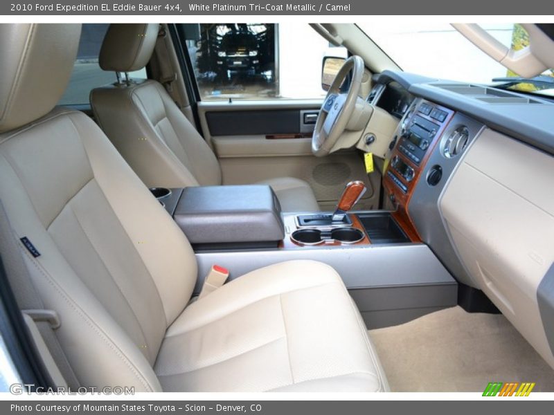 White Platinum Tri-Coat Metallic / Camel 2010 Ford Expedition EL Eddie Bauer 4x4