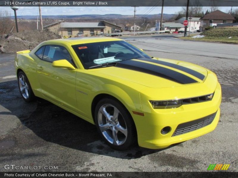 Bright Yellow / Black 2014 Chevrolet Camaro LT/RS Coupe