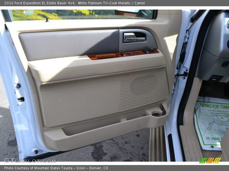 White Platinum Tri-Coat Metallic / Camel 2010 Ford Expedition EL Eddie Bauer 4x4