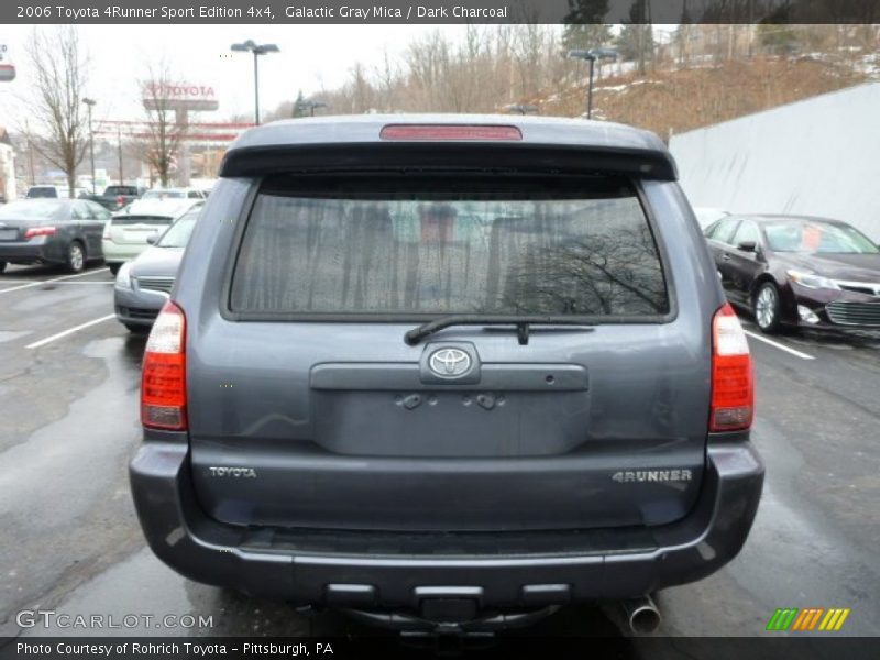 Galactic Gray Mica / Dark Charcoal 2006 Toyota 4Runner Sport Edition 4x4