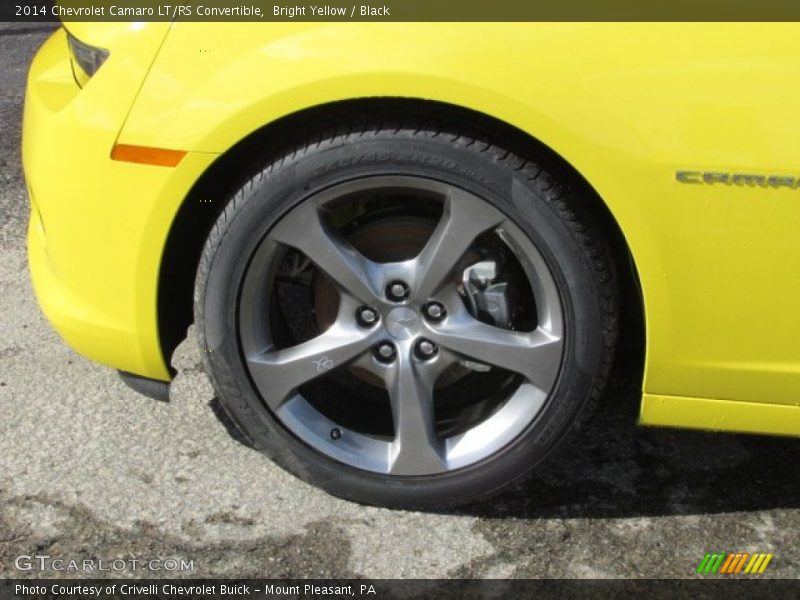 Bright Yellow / Black 2014 Chevrolet Camaro LT/RS Convertible