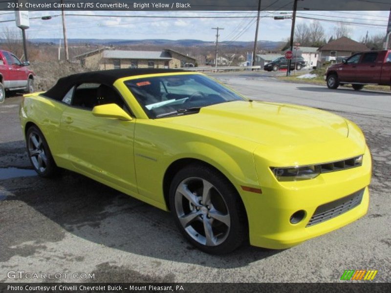 Bright Yellow / Black 2014 Chevrolet Camaro LT/RS Convertible