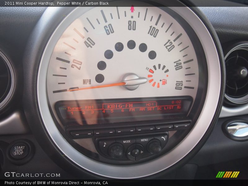 Pepper White / Carbon Black 2011 Mini Cooper Hardtop
