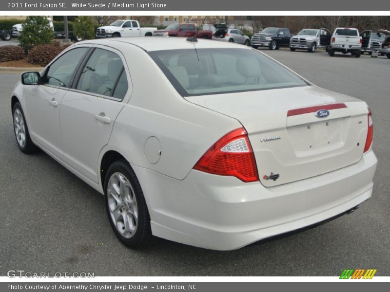White Suede / Medium Light Stone 2011 Ford Fusion SE