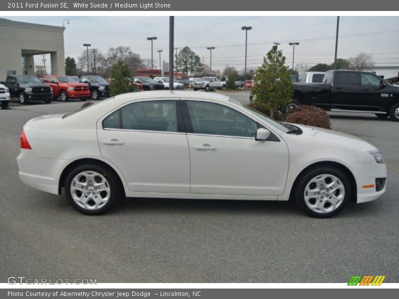 White Suede / Medium Light Stone 2011 Ford Fusion SE