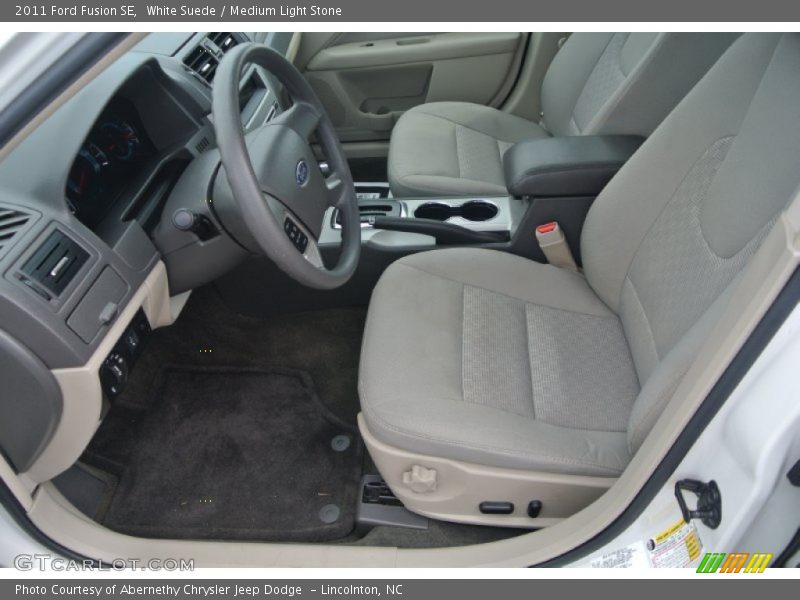 White Suede / Medium Light Stone 2011 Ford Fusion SE