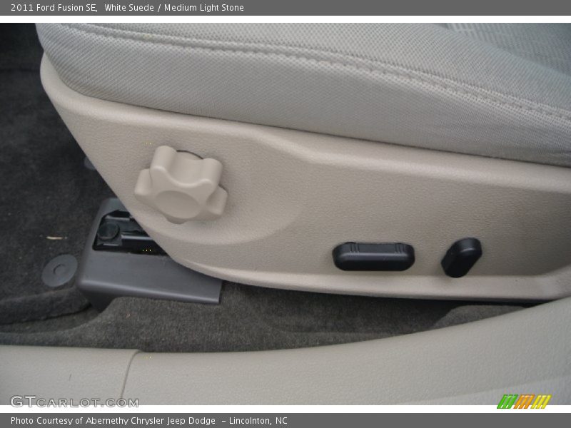 White Suede / Medium Light Stone 2011 Ford Fusion SE