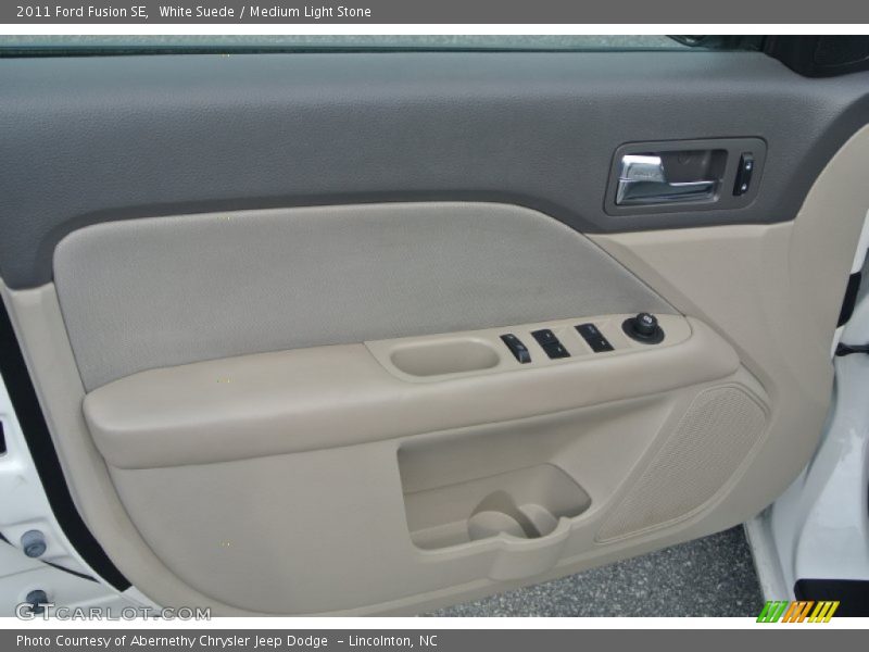 White Suede / Medium Light Stone 2011 Ford Fusion SE
