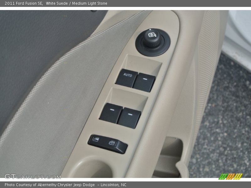White Suede / Medium Light Stone 2011 Ford Fusion SE