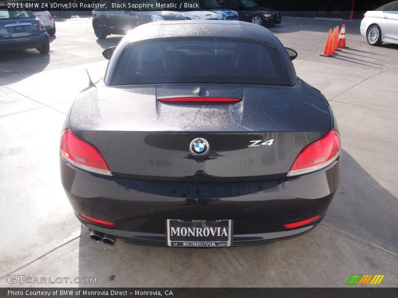 Black Sapphire Metallic / Black 2011 BMW Z4 sDrive30i Roadster