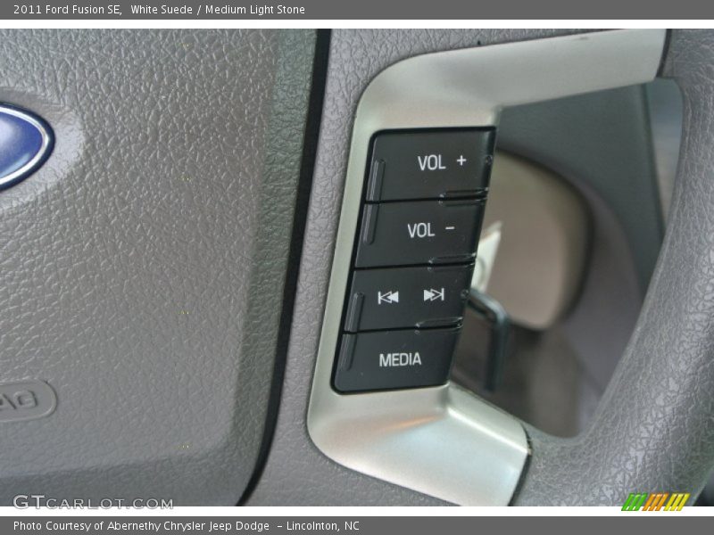 White Suede / Medium Light Stone 2011 Ford Fusion SE