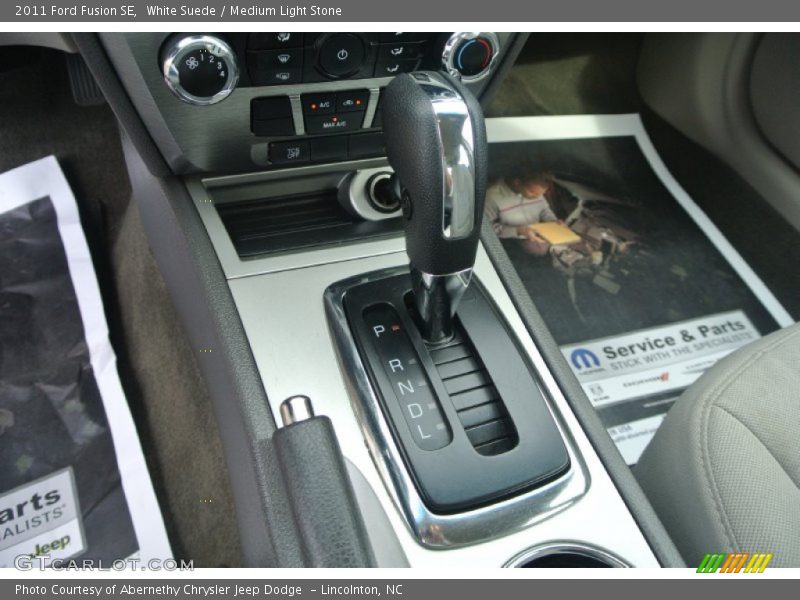 White Suede / Medium Light Stone 2011 Ford Fusion SE