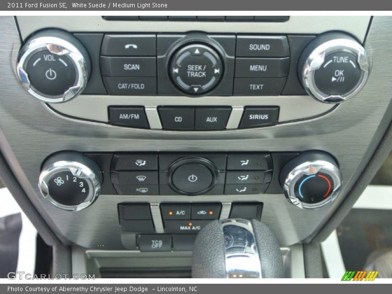White Suede / Medium Light Stone 2011 Ford Fusion SE