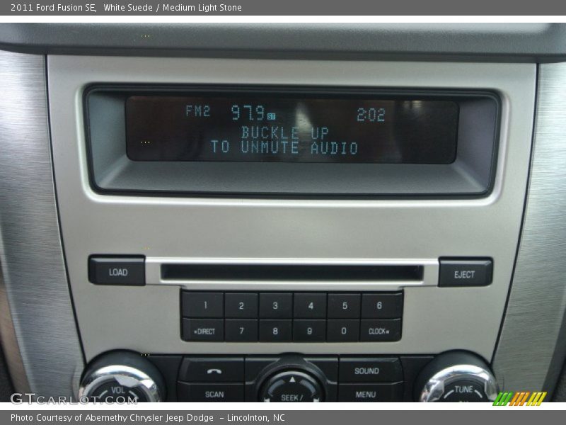 White Suede / Medium Light Stone 2011 Ford Fusion SE