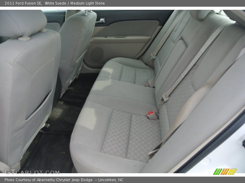 White Suede / Medium Light Stone 2011 Ford Fusion SE