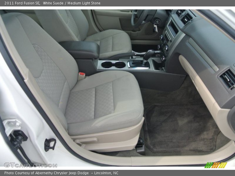 White Suede / Medium Light Stone 2011 Ford Fusion SE
