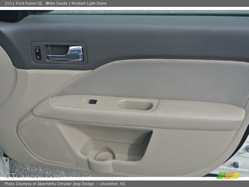 White Suede / Medium Light Stone 2011 Ford Fusion SE