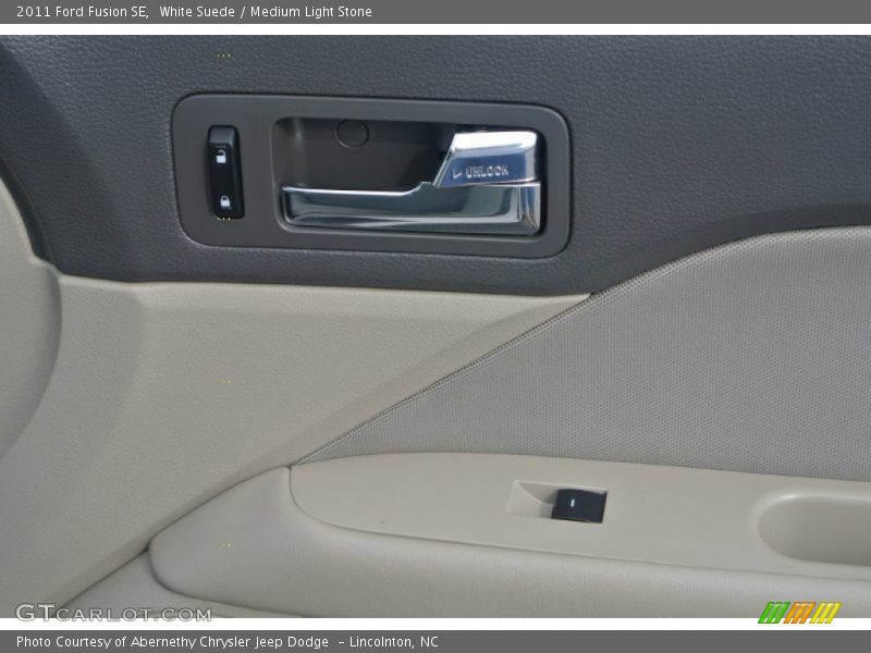 White Suede / Medium Light Stone 2011 Ford Fusion SE