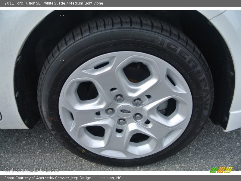 White Suede / Medium Light Stone 2011 Ford Fusion SE
