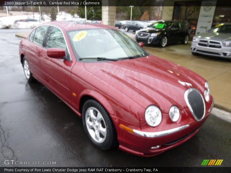 Carnival Red Mica / Cashmere 2000 Jaguar S-Type 3.0