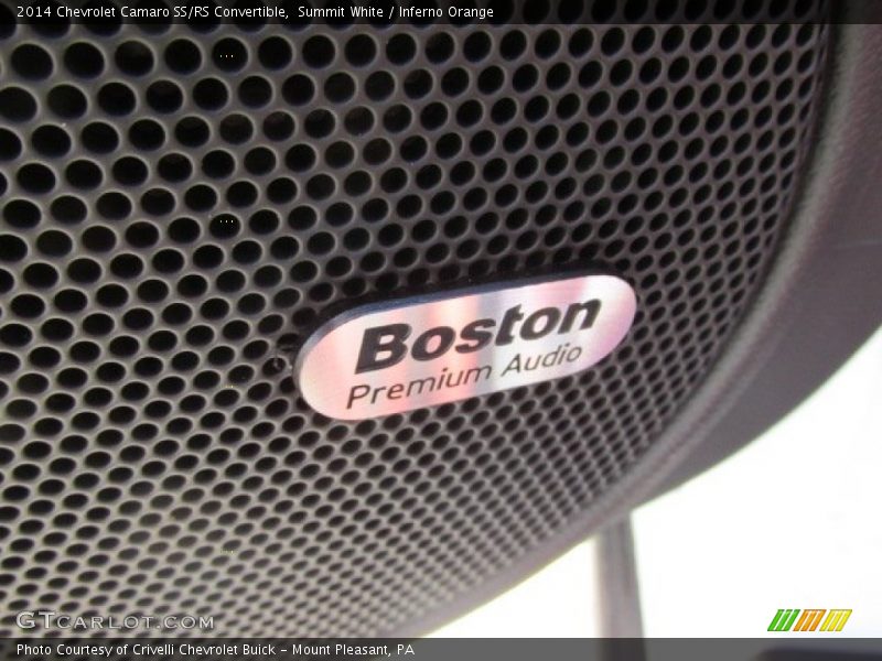 Summit White / Inferno Orange 2014 Chevrolet Camaro SS/RS Convertible