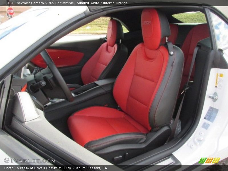 Front Seat of 2014 Camaro SS/RS Convertible