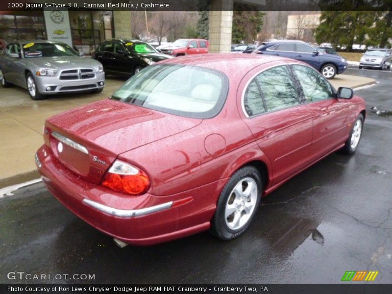 Carnival Red Mica / Cashmere 2000 Jaguar S-Type 3.0