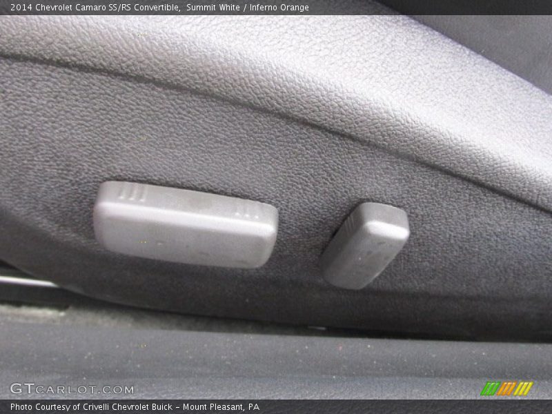 Summit White / Inferno Orange 2014 Chevrolet Camaro SS/RS Convertible