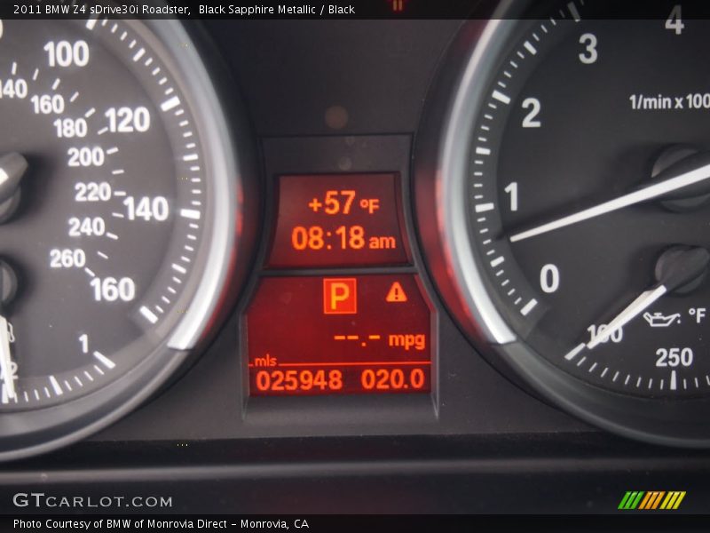 Black Sapphire Metallic / Black 2011 BMW Z4 sDrive30i Roadster