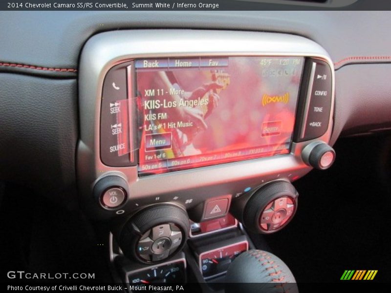 Controls of 2014 Camaro SS/RS Convertible