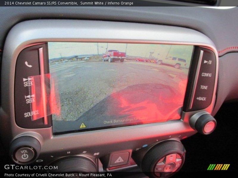Summit White / Inferno Orange 2014 Chevrolet Camaro SS/RS Convertible