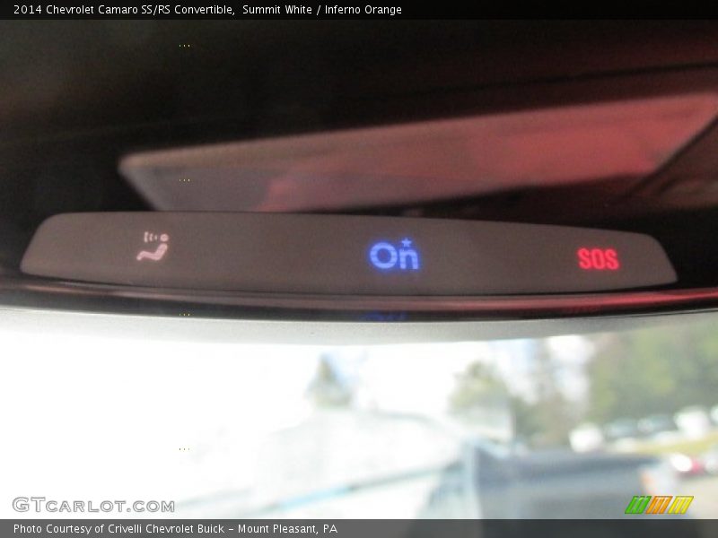 Summit White / Inferno Orange 2014 Chevrolet Camaro SS/RS Convertible