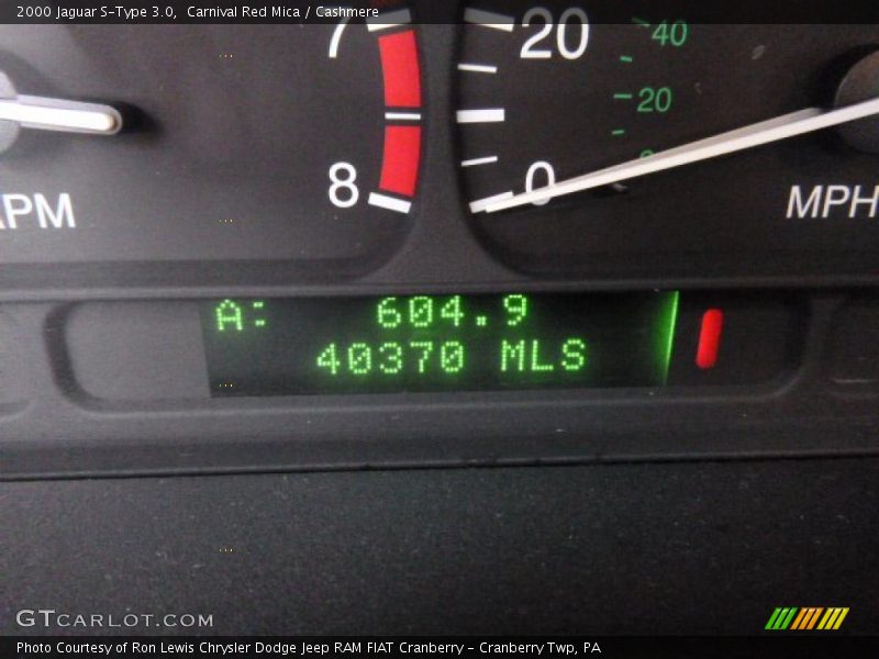 Carnival Red Mica / Cashmere 2000 Jaguar S-Type 3.0