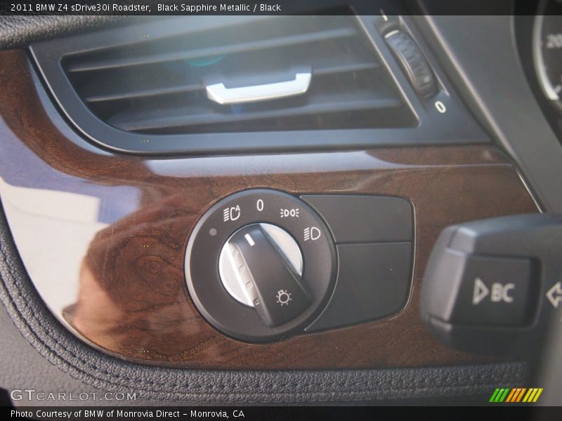 Black Sapphire Metallic / Black 2011 BMW Z4 sDrive30i Roadster