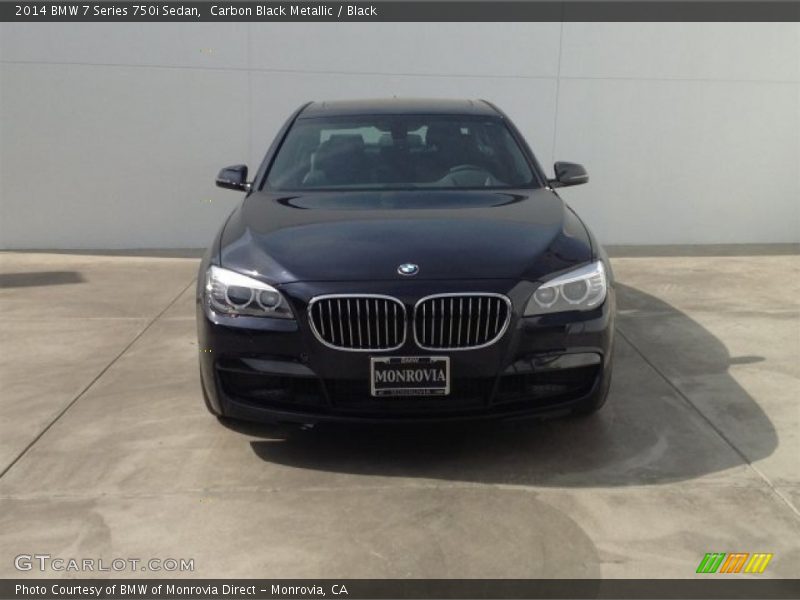 Carbon Black Metallic / Black 2014 BMW 7 Series 750i Sedan