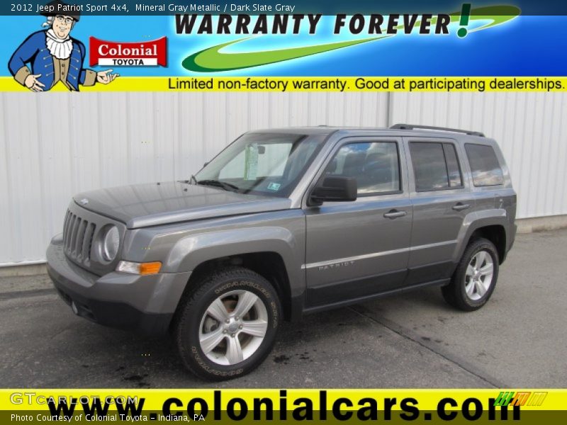 Mineral Gray Metallic / Dark Slate Gray 2012 Jeep Patriot Sport 4x4