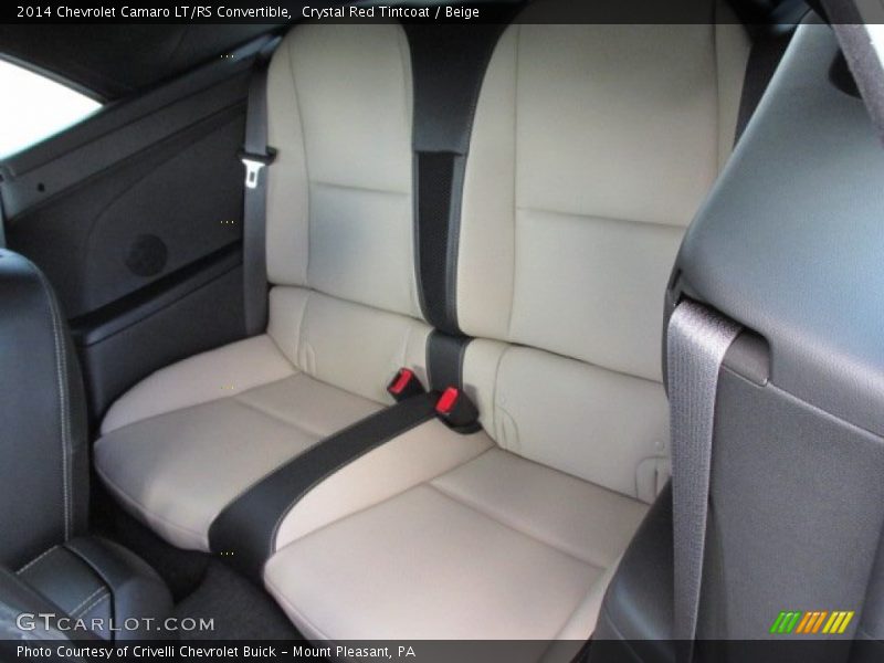 Rear Seat of 2014 Camaro LT/RS Convertible